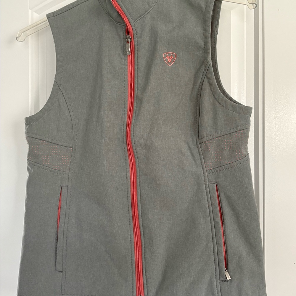Ariat Gray Jacket with Red Lining